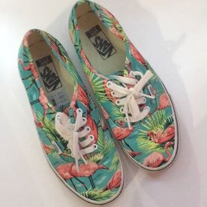 Rarely worn flamingo Vans